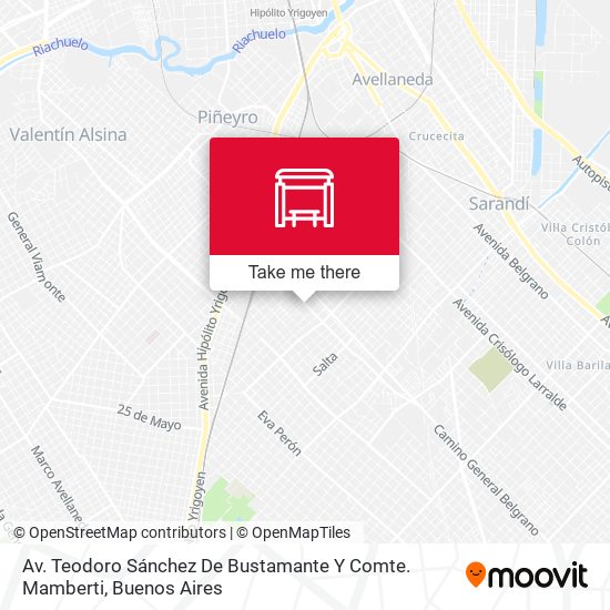 Av. Teodoro Sánchez De Bustamante Y Comte. Mamberti map