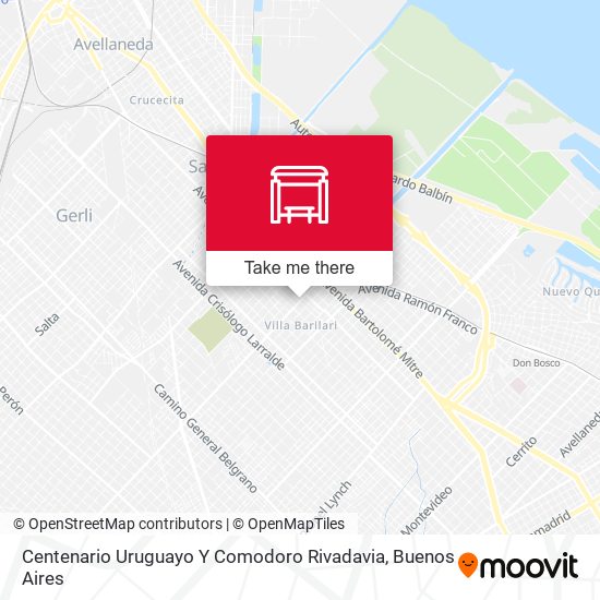 Centenario Uruguayo Y Comodoro Rivadavia map