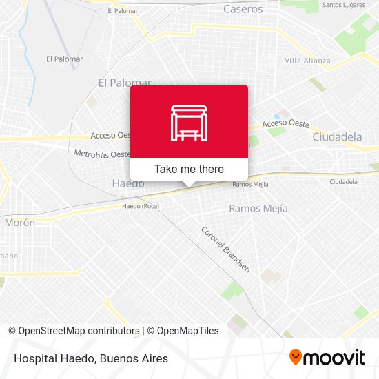 Hospital Haedo map