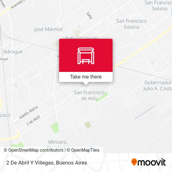 2 De Abril Y Villegas map