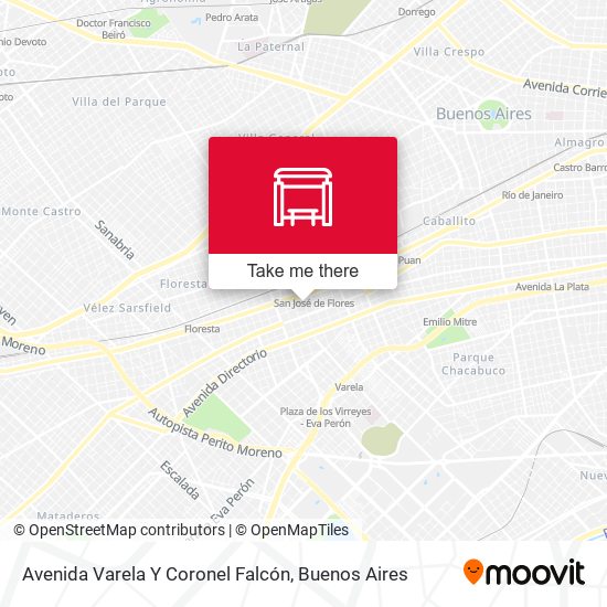 Avenida Varela Y Coronel Falcón map