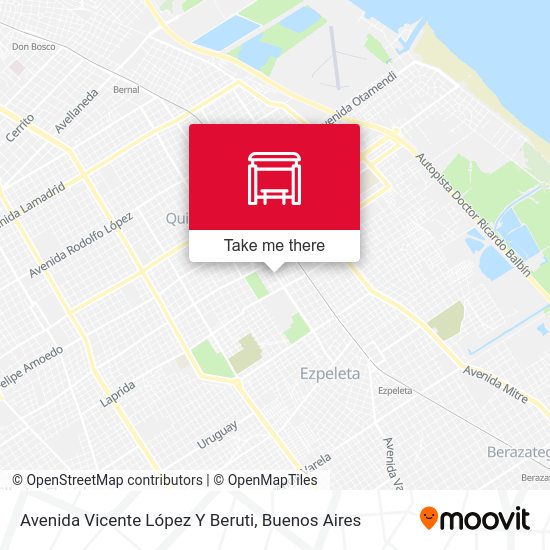 Avenida Vicente López Y Beruti map