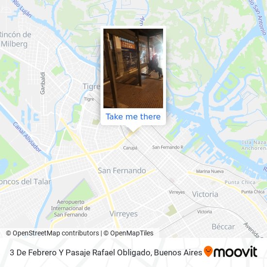 Mapa de 3 De Febrero Y Pasaje Rafael Obligado