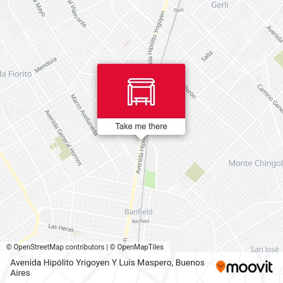 Avenida Hipólito Yrigoyen Y Luis Maspero map