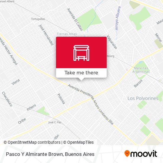 Pasco Y Almirante Brown map