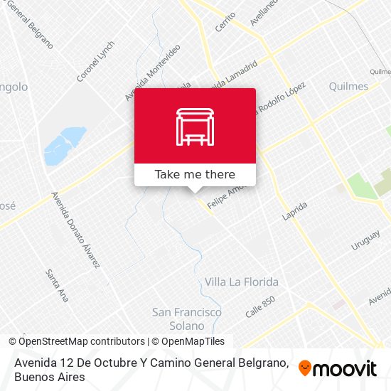 Avenida 12 De Octubre Y Camino General Belgrano map