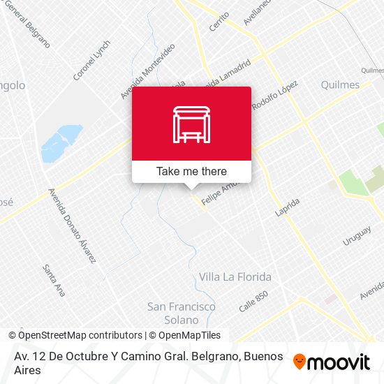 Av. 12 De Octubre Y Camino Gral. Belgrano map