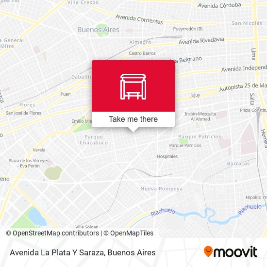 Mapa de Avenida La Plata Y Saraza