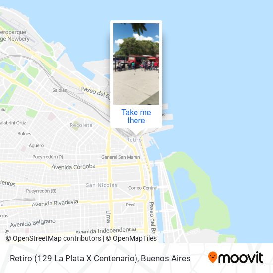 Retiro (129 La Plata X Centenario) map