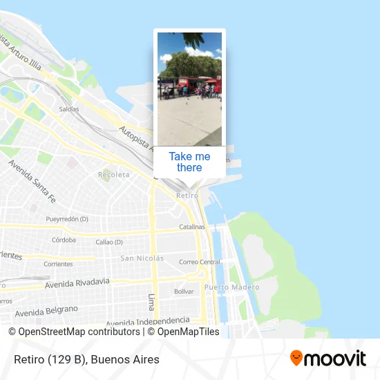Retiro (129 B) map