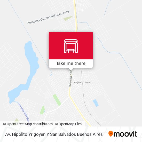 Av. Hipólito Yrigoyen Y San Salvador map