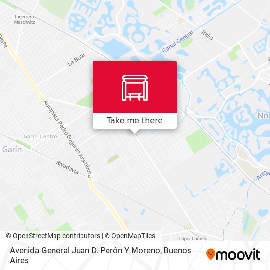 Avenida General Juan D. Perón Y Moreno map