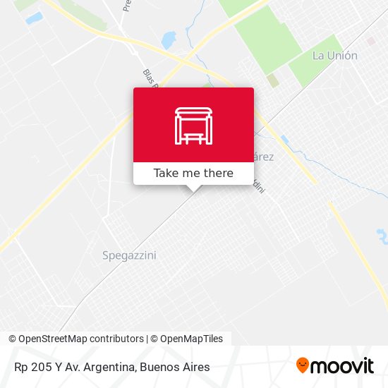 Rp 205 Y Av. Argentina map