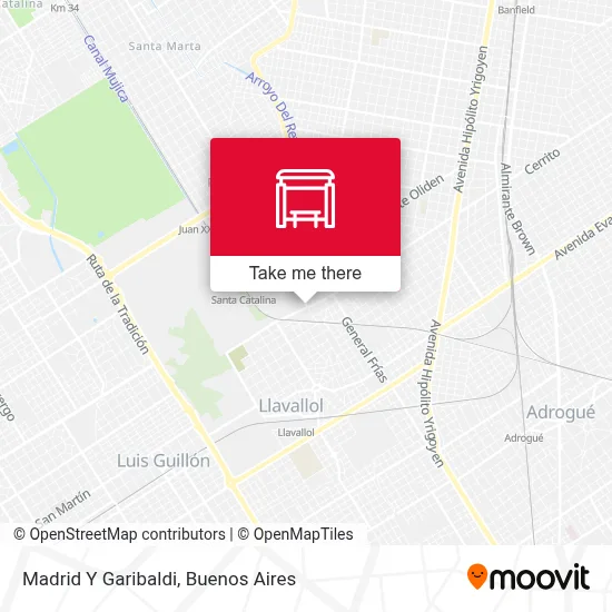 Madrid Y Garibaldi map