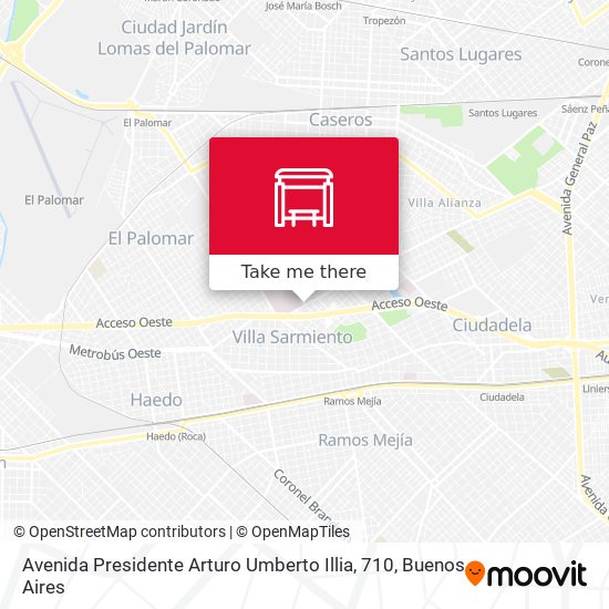 Avenida Presidente Arturo Umberto Illia, 710 map