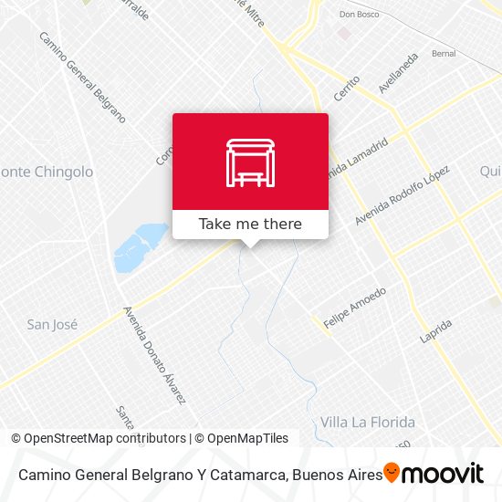 Camino General Belgrano Y Catamarca map