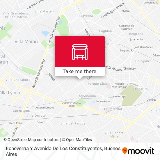 Echeverría Y Avenida De Los Constituyentes map