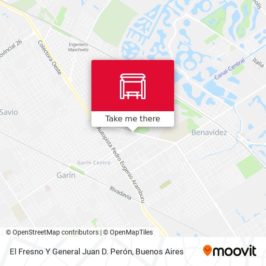 Mapa de El Fresno Y General Juan D. Perón