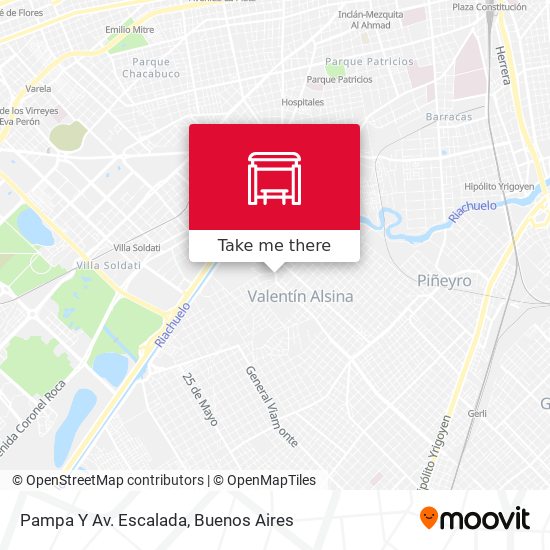 Pampa Y Av. Escalada map