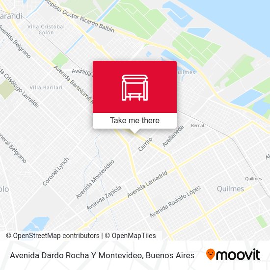 Avenida Dardo Rocha Y Montevideo map