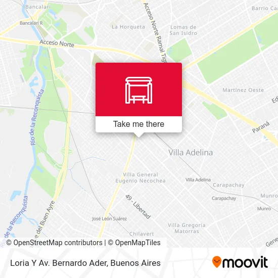 Loria Y Av. Bernardo Ader map