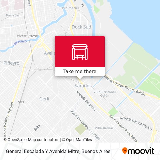 General Escalada Y Avenida Mitre map
