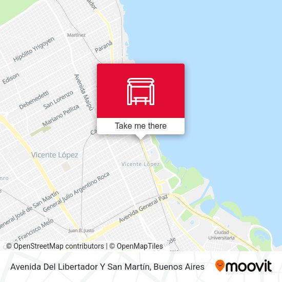 Avenida Del Libertador Y San Martín map