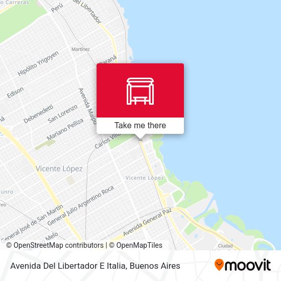Avenida Del Libertador E Italia map