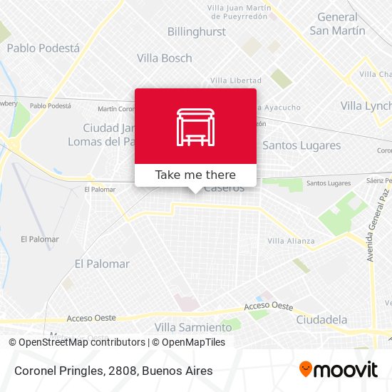 Mapa de Coronel Pringles, 2808