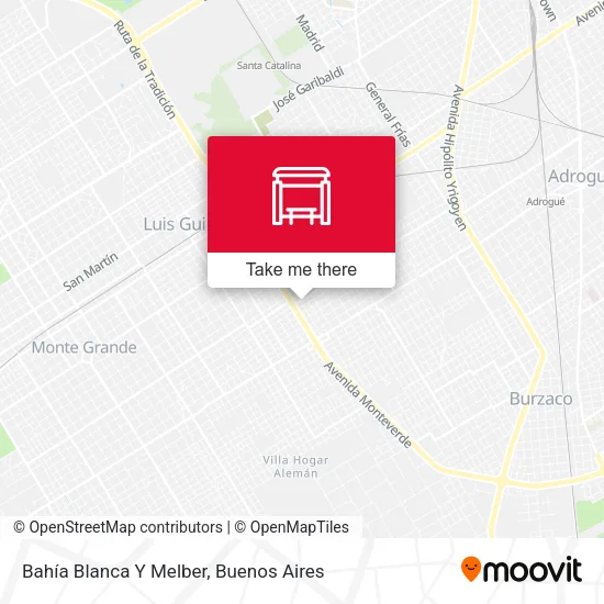 Bahía Blanca Y Melber map