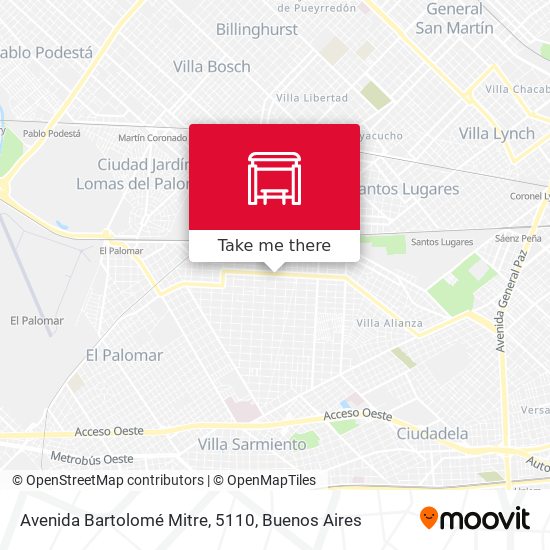 Avenida Bartolomé Mitre, 5110 map