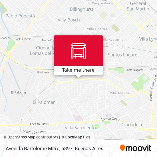 Avenida Bartolomé Mitre, 5397 map
