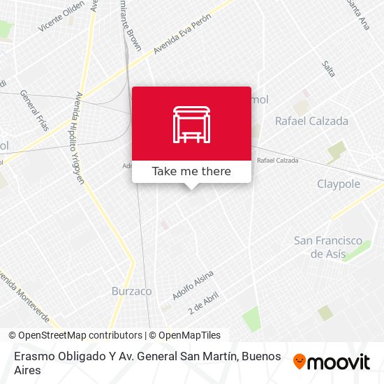 Erasmo Obligado Y Av. General San Martín map