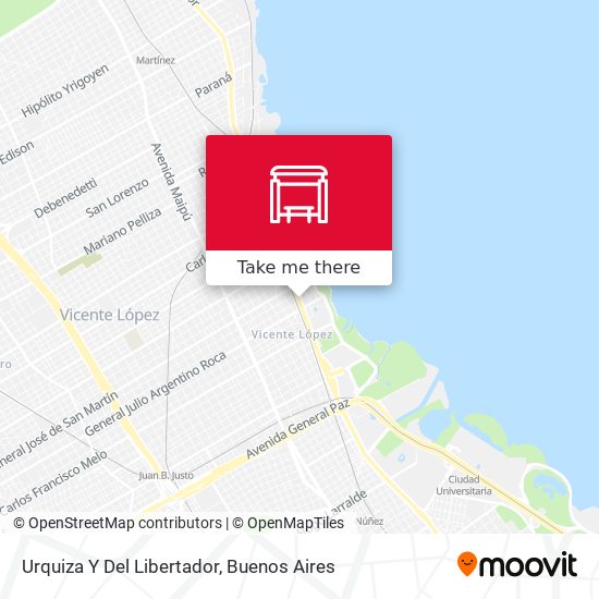 Urquiza Y Del Libertador map