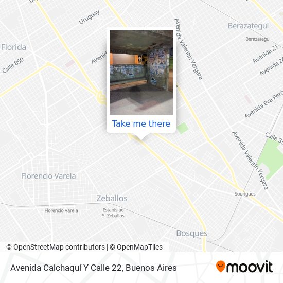 Mapa de Avenida Calchaquí Y Calle 22