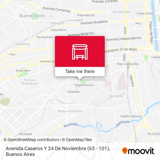 Avenida Caseros Y 24 De Noviembre (65 - 101) map