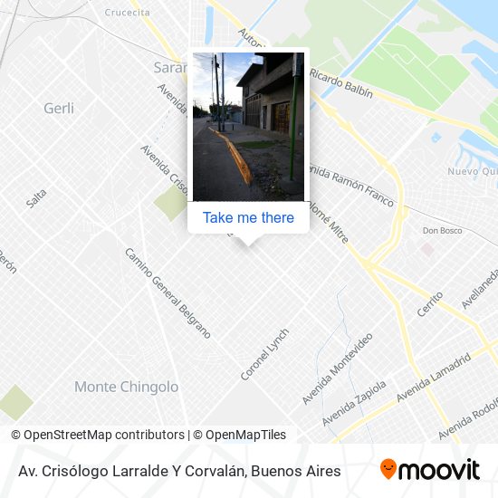 Av. Crisólogo Larralde Y Corvalán map