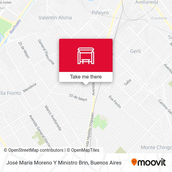 José María Moreno Y Ministro Brin map