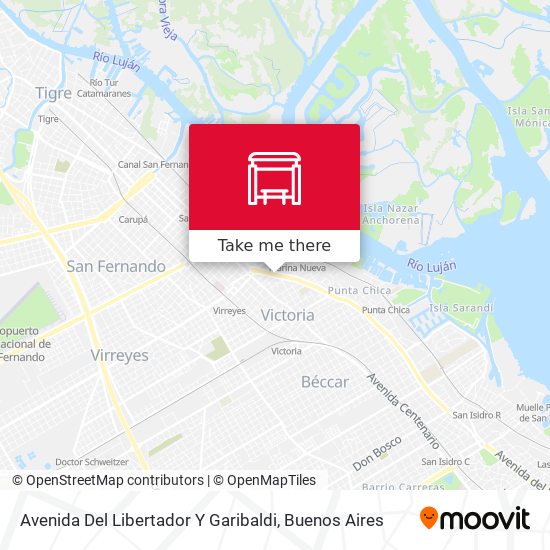 Avenida Del Libertador Y Garibaldi map