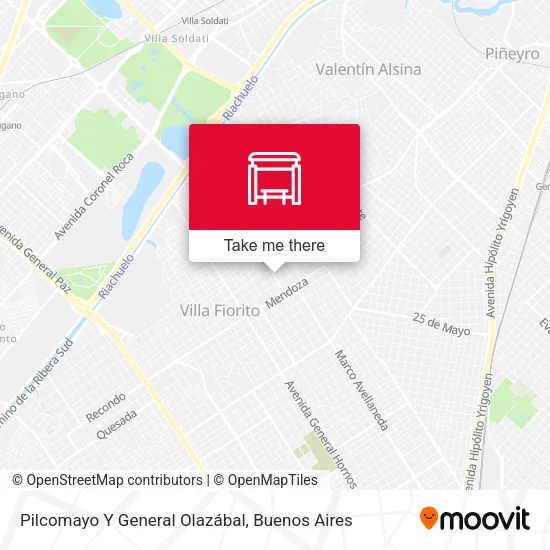 Pilcomayo Y General Olazábal map