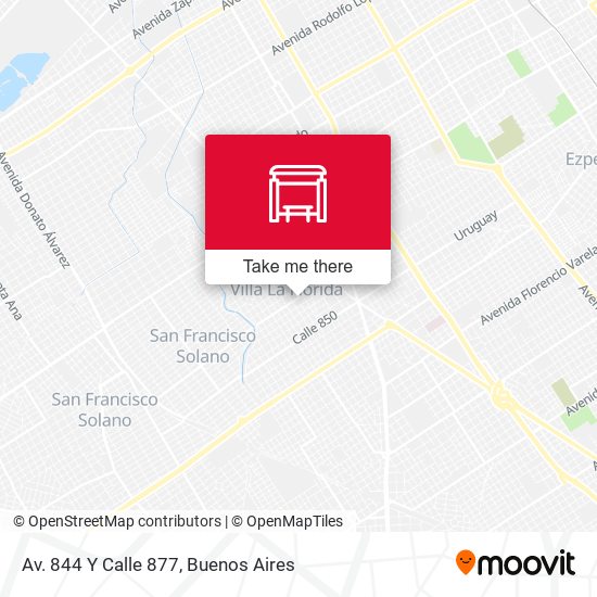 Mapa de Av. 844 Y Calle 877