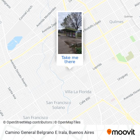 Camino General Belgrano E Irala map