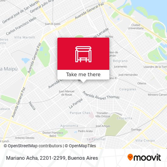 Mapa de Mariano Acha, 2201-2299