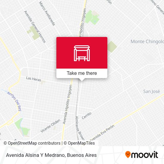 Mapa de Avenida Alsina Y Medrano
