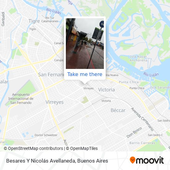 Besares Y Nicolás Avellaneda map