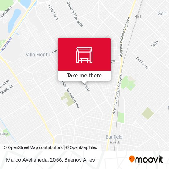 Mapa de Marco Avellaneda, 2056