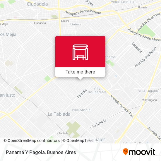 Panamá Y Pagola map