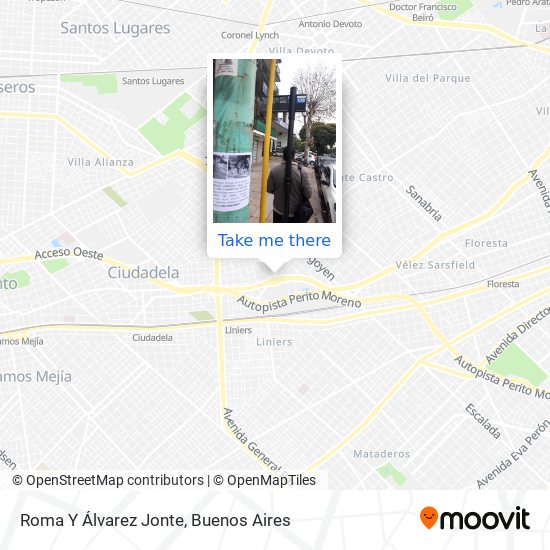 Roma Y Álvarez Jonte map