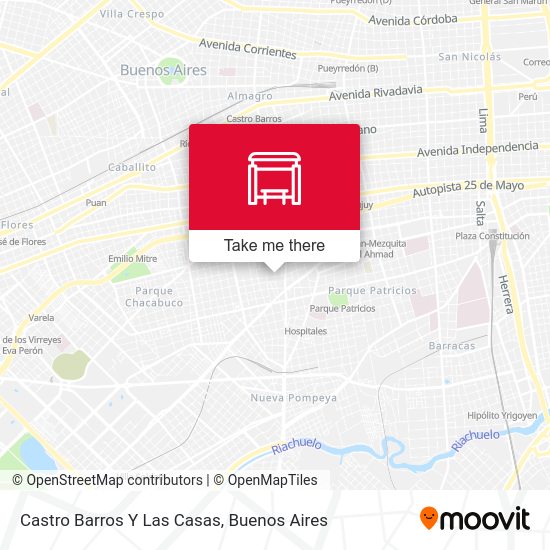Castro Barros Y Las Casas map