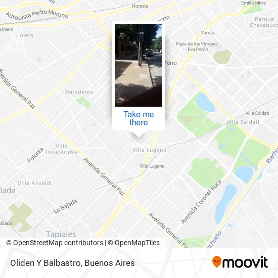 Oliden Y Balbastro map